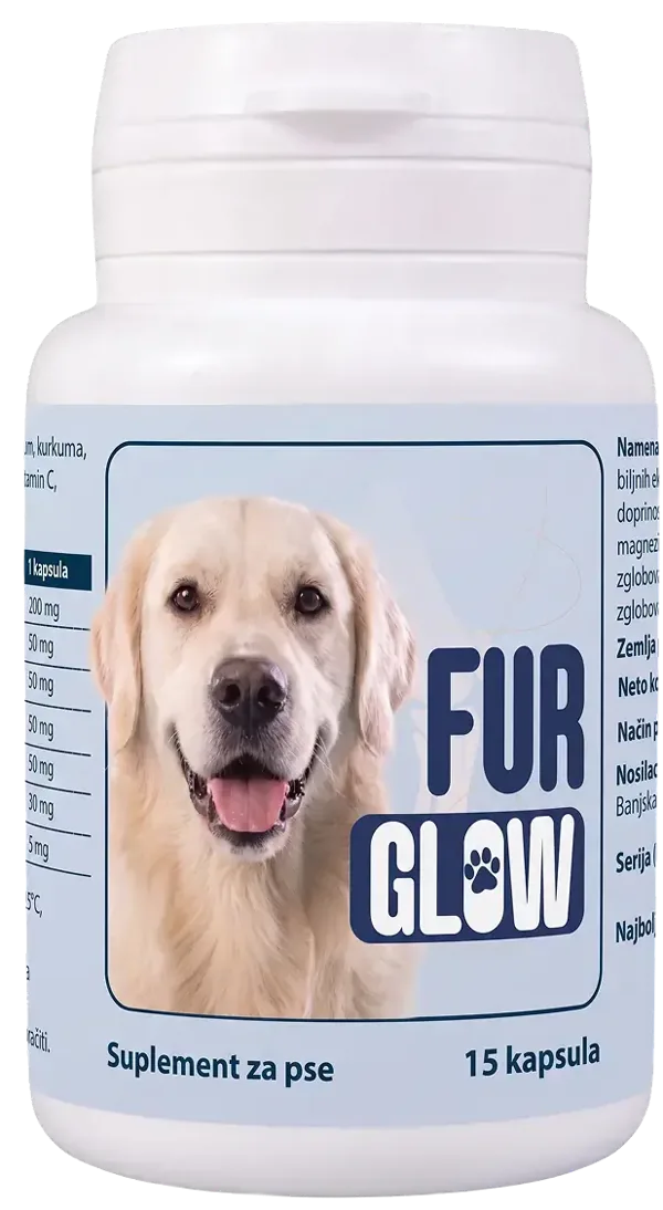 Bočica Fur Glow, suplement za pse